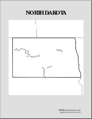 Map: U.S. – North Dakota