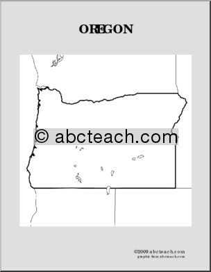 Map: U.S. – Oregon