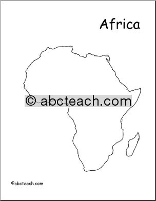 Map: Africa (outline)