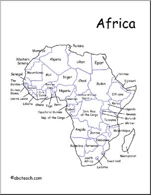 Map: Africa (labeled countries)