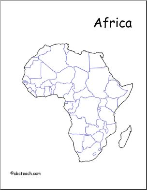 Map: Africa (unlabeled countries)