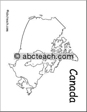 Map: Canada (outline)