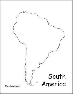 Map: South America (outline)