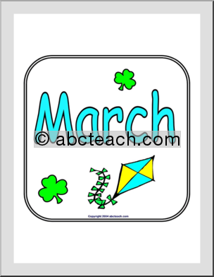 Sign: March