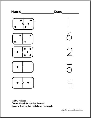 Worksheet: Counting Domino Dots 1
