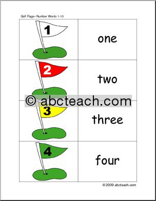 Matching Game: Numbers and Golf