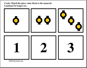 Golden Bead Place Value Matching (elementary) Math Cards