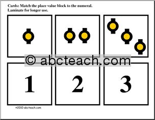 Golden Bead Place Value Matching (elementary) Math Cards
