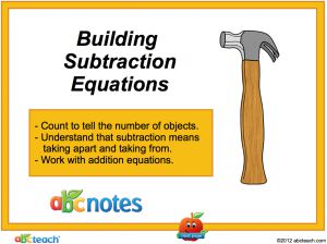 Interactive: Notebook: Building Subtraction Equations
