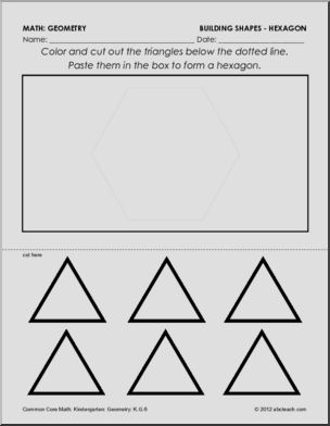 Geometry: Building Shapes – Hexagon