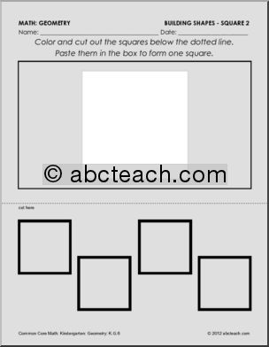 Geometry: Building Shapes – Square 2