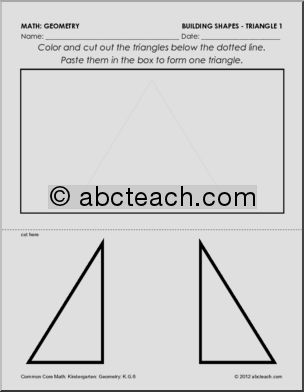 Geometry: Building Shapes – Triangle 1