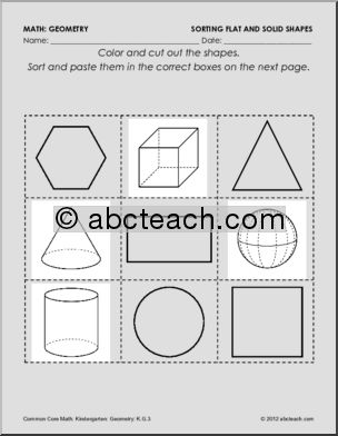 Geometry: Sorting Shapes