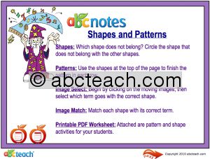 Interactive: Notebook: Math: Shapes (elem)