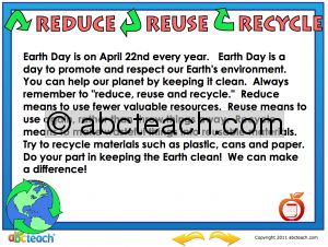 Interactive: Notebook: Reading Comprehension: Earth Day (elem)