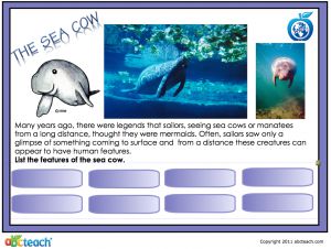 Interactive: Notebook: Mermaids-Reading Comprehension (with Audio)