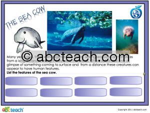 Interactive: Notebook: Mermaids-Reading Comprehension (with Audio)