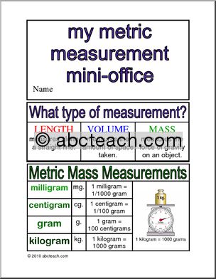 Measure Mass and Volume – Metric (color) Mini Office