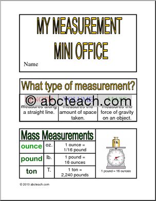 Measure Mass and Volume â€“ U.S. (color) Mini Office