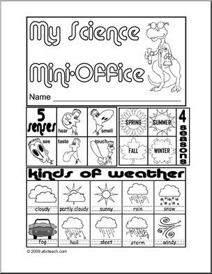Mini-Office: Science (primary/elem) -b/w