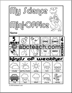 Mini-Office: Science (primary/elem) -b/w