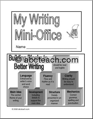 Mini Office: Writing (b/w)