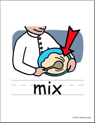 Clip Art: Basic Words: Mix Color (poster)