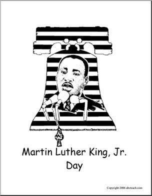 Coloring Pages: Martin Luther King, Jr. (easy)