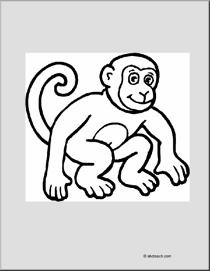Coloring Page: Monkey