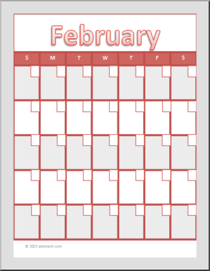 Calendar: Monthly Templates