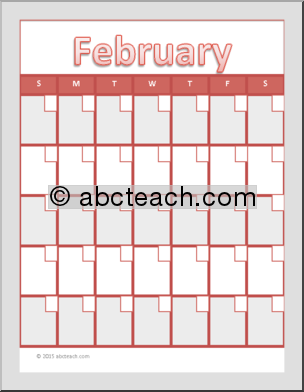Calendar: Monthly Templates