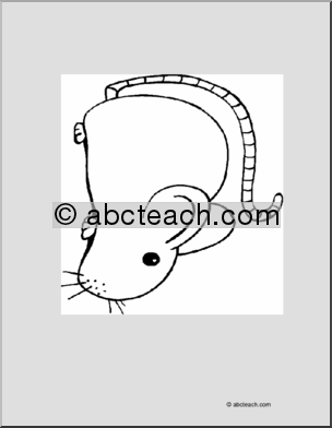 Coloring Page: Mouse