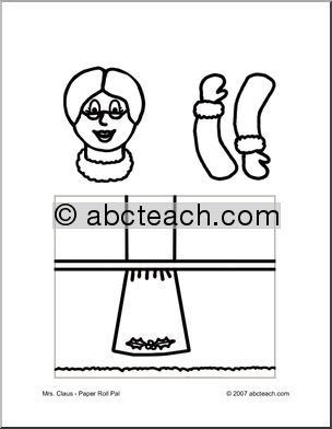 Craft: Paper Roll Pal – Mrs. Claus (preschool-elem)