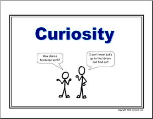 Poster: Life Skills – Curiosity  (stick figure)