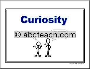 Poster: Life Skills – Curiosity  (stick figure)