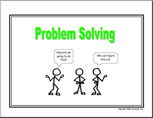 Poster: Life Skills – Problem Solving (stick figure)