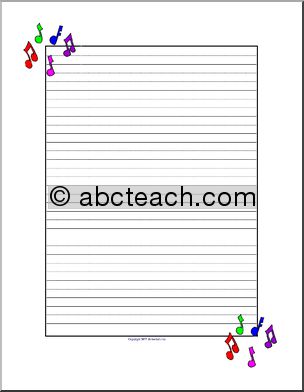 Writing Paper: Music (upper elementary)