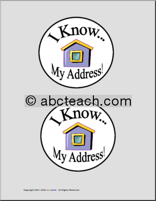 Badge: I Know … My Address