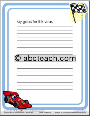 Writing Prompt: My Goals This Year (grades 4-5)