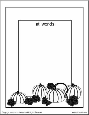 Word Families (primary) Booklet