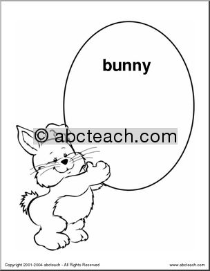 Shapebook: Easter Bunny (elementary)