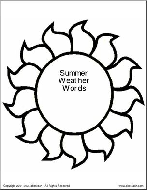 Shapebook:  Weather Words (primary/elem)