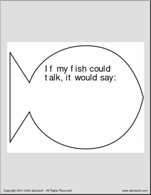 My Fish (Primary) Shapebook