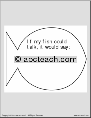 My Fish (Primary) Shapebook