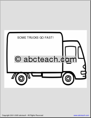 Speedy Delivery Truck (elementary) Shapebook