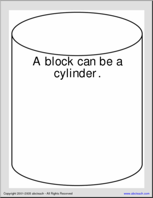 Cylinder Coloring Page – Abcteach