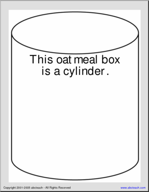 Cylinder Coloring Page – Abcteach