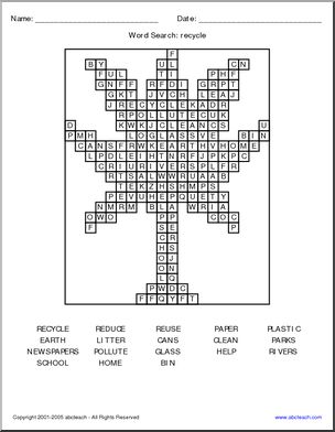 Word Search: Reduce, Reuse…