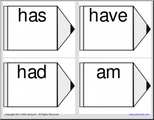 Helping Verbs Shapebook