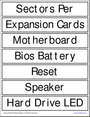 Word Wall: Technology
